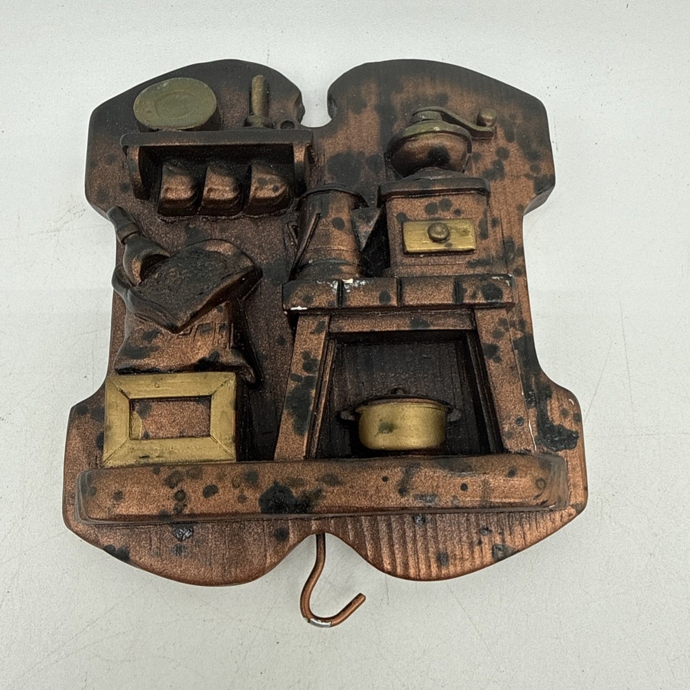 Vintage Miller Studio Chalkware Kitchen Scene 5"x5"